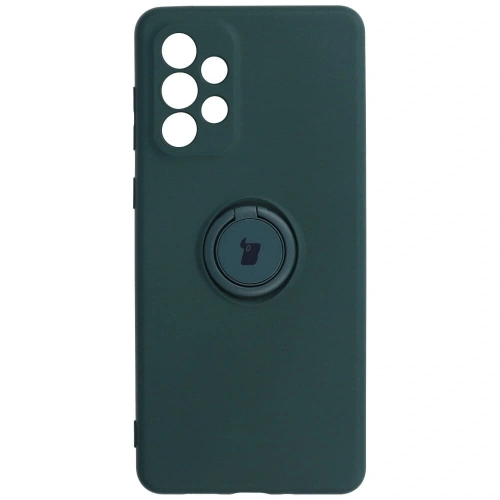 Kup Etui Bizon Case Silicone Ring do Samsung Galaxy A73 5G ciemnozielone - BIZ7563 - {ean13} - Sklep Home Screen