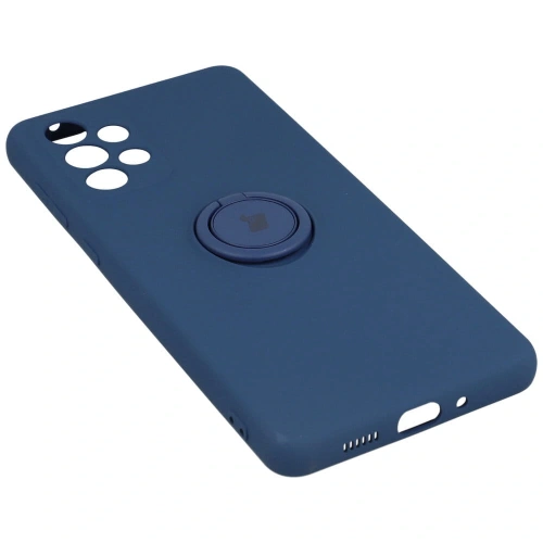 Kup Bizon Case Silicone Ring Samsung Galaxy A73 5G albastru închis - BIZ1242 - {ean13} - Sklep Home Screen