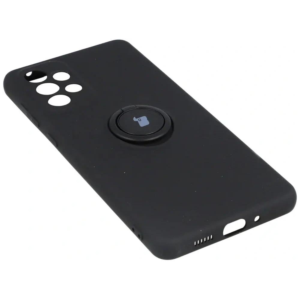 Etui Bizon Case Silicone Ring do Samsung Galaxy A73 5G czarne