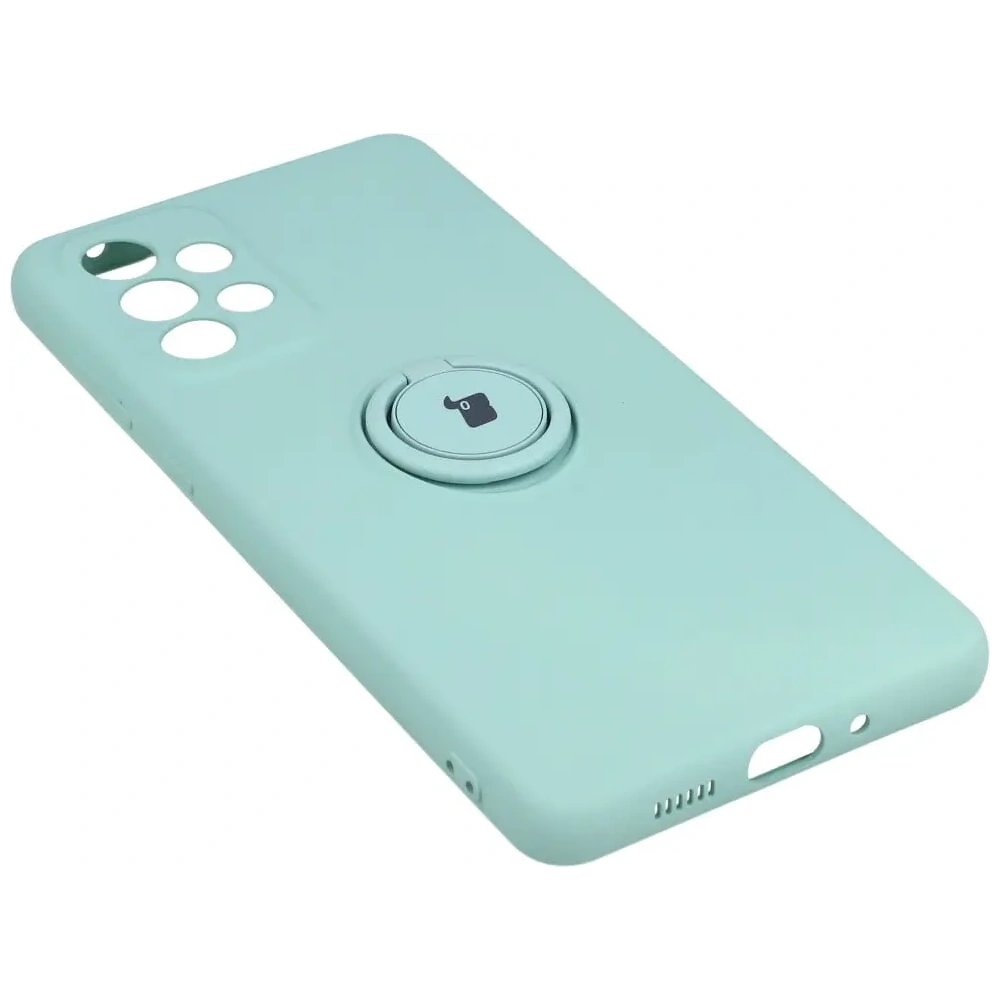 Etui Bizon Case Silicone Ring do Samsung Galaxy A73 5G turkusowe