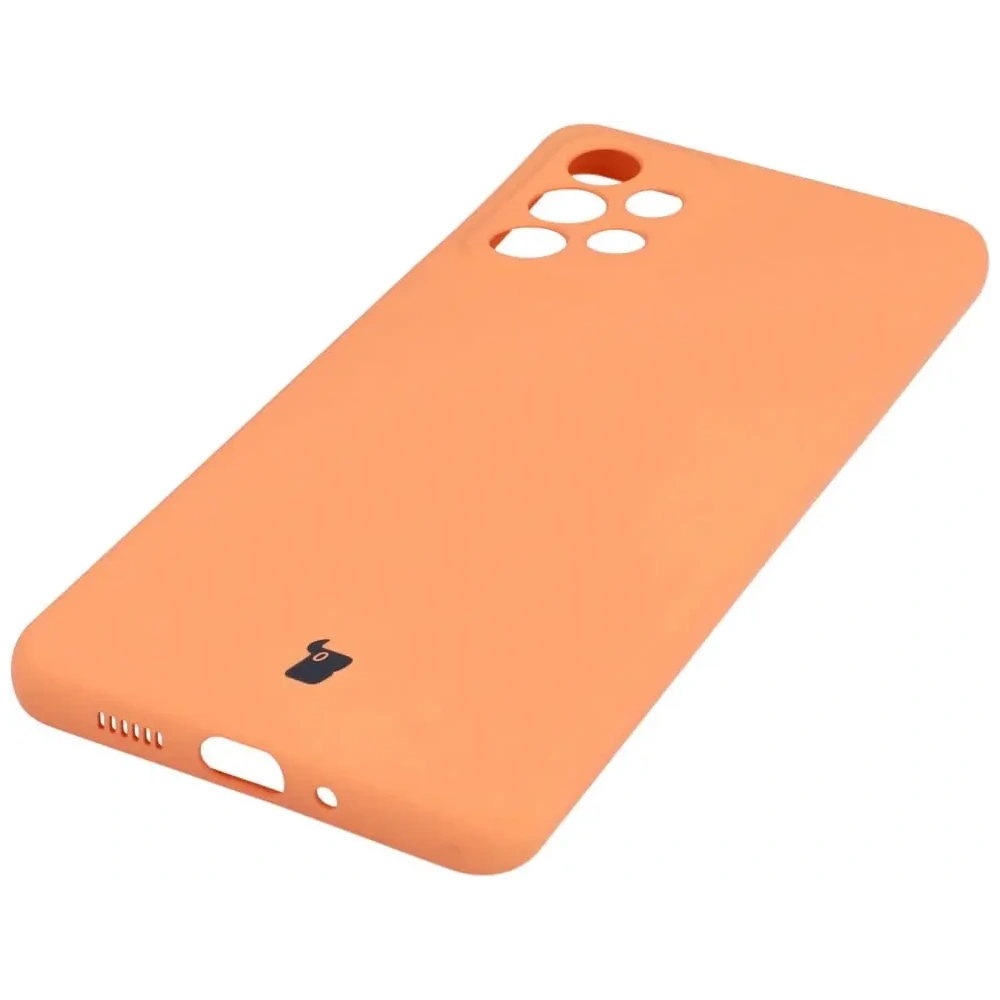 Etui Bizon Case Silicone do Samsung Galaxy A73 5G pomarańczowe