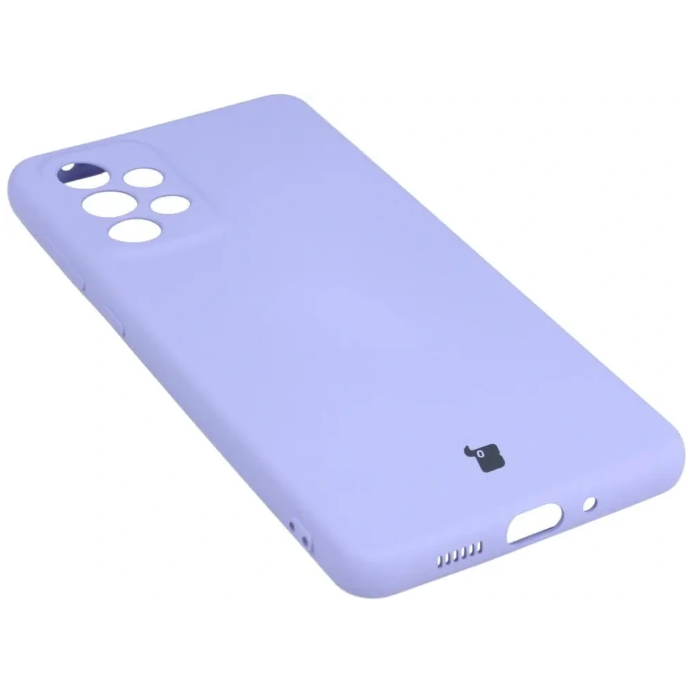 Etui Bizon Case Silicone do Samsung Galaxy A73 5G jasnofioletowe