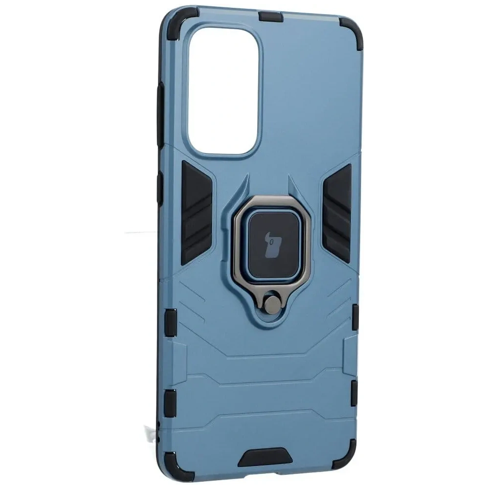 Etui Bizon Case Armor Ring do Samsung Galaxy A73 5G niebieskie