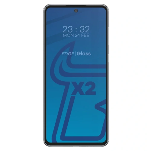 Kup Bizon Glass Edge edzett üveg - [2 PACK] + lencsevédő Samsung Galaxy A73 fekete - BIZ1258 - {ean13} - Sklep Home Screen
