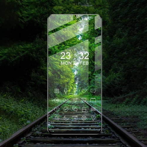 Kup Bizon Glass Edge edzett üveg - [2 PACK] + lencsevédő Samsung Galaxy A73 fekete - BIZ1258 - {ean13} - Sklep Home Screen