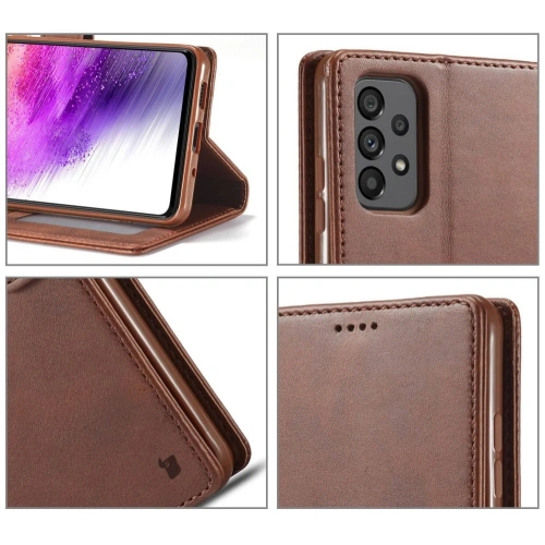Kup Etui Bizon Case Wallet do Samsung Galaxy A73 5G tmavě hnědé - BIZ1262 - {ean13} - Sklep Home Screen