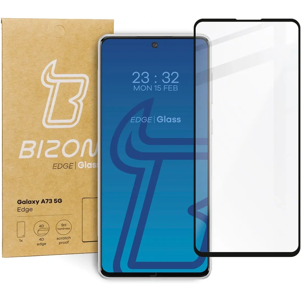 Szkło hartowane Bizon Glass Edge do Samsung Galaxy A73 5G czarne