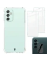 Etui + 2x szkło na ekran + szkło na obiektyw Bizon Case Clear Pack do Samsung Galaxy M13 / M23 5G przezroczyste
