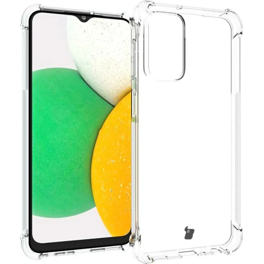 Etui + 2x szkło na ekran + szkło na obiektyw Bizon Case Clear Pack do Samsung Galaxy M13 / M23 5G przezroczyste