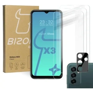 Kup Szkło hartowane Bizon Glass Clear - 3 szt. + obiektyw, Galaxy M13 / M23 5G - BIZ7577 - {ean13} - Sklep Home Screen