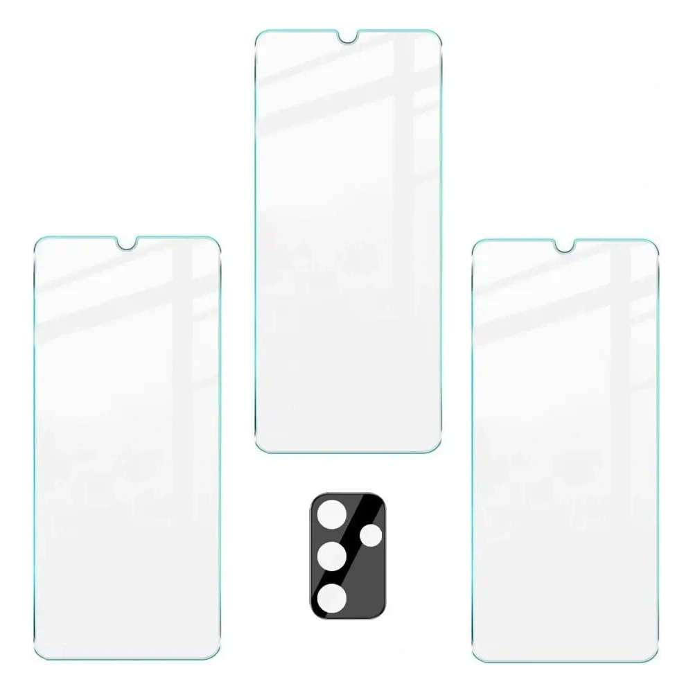 3x szkło hartowane Bizon Glass Clear + szkło na obiektyw Samsung Galaxy M13 / M23 5G