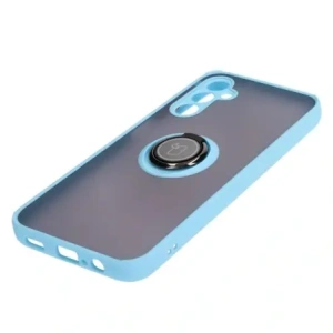 Buy Bizon Case Hybrid Ring Samsung Galaxy M14 5G smoky with a light blue frame - BIZ1279 - {ean13} - Home Screen Store Europe