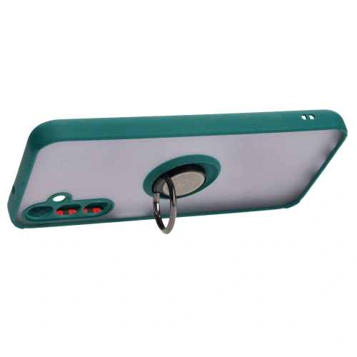 Buy Bizon Case Hybrid Ring Samsung Galaxy M14 5G smoky with a dark green frame - BIZ1281 - {ean13} - Home Screen Store Europe