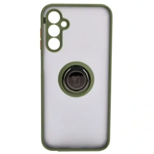 Buy Bizon Case Hybrid Ring Samsung Galaxy M14 5G smoky with a green frame - BIZ1282 - {ean13} - Home Screen Store Europe
