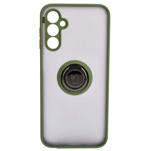 Buy Bizon Case Hybrid Ring Samsung Galaxy M14 5G smoky with a green frame - BIZ1282 - {ean13} - Home Screen Store Europe