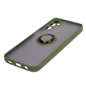 Buy Bizon Case Hybrid Ring Samsung Galaxy M14 5G smoky with a green frame - BIZ1282 - {ean13} - Home Screen Store Europe