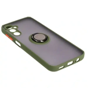 Buy Bizon Case Hybrid Ring Samsung Galaxy M14 5G smoky with a green frame - BIZ1282 - {ean13} - Home Screen Store Europe