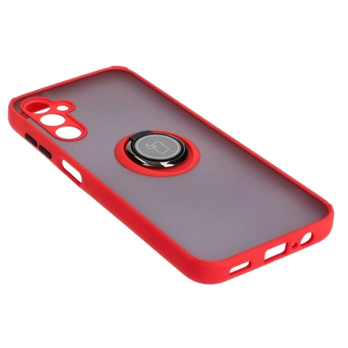 Buy Bizon Case Hybrid Ring Samsung Galaxy M14 5G smoky with a red frame - BIZ1286 - {ean13} - Home Screen Store Europe