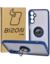 Bizon Case Hybrid Ring Samsung Galaxy M14 5G smoky with a navy blue frame
