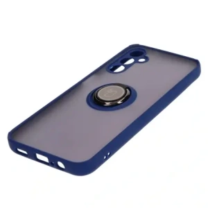 Buy Bizon Case Hybrid Ring Samsung Galaxy M14 5G smoky with a navy blue frame - BIZ1290 - {ean13} - Home Screen Store Europe