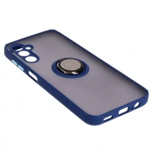 Buy Bizon Case Hybrid Ring Samsung Galaxy M14 5G smoky with a navy blue frame - BIZ1290 - {ean13} - Home Screen Store Europe