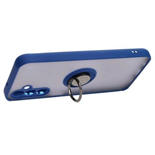 Buy Bizon Case Hybrid Ring Samsung Galaxy M14 5G smoky with a navy blue frame - BIZ1290 - {ean13} - Home Screen Store Europe