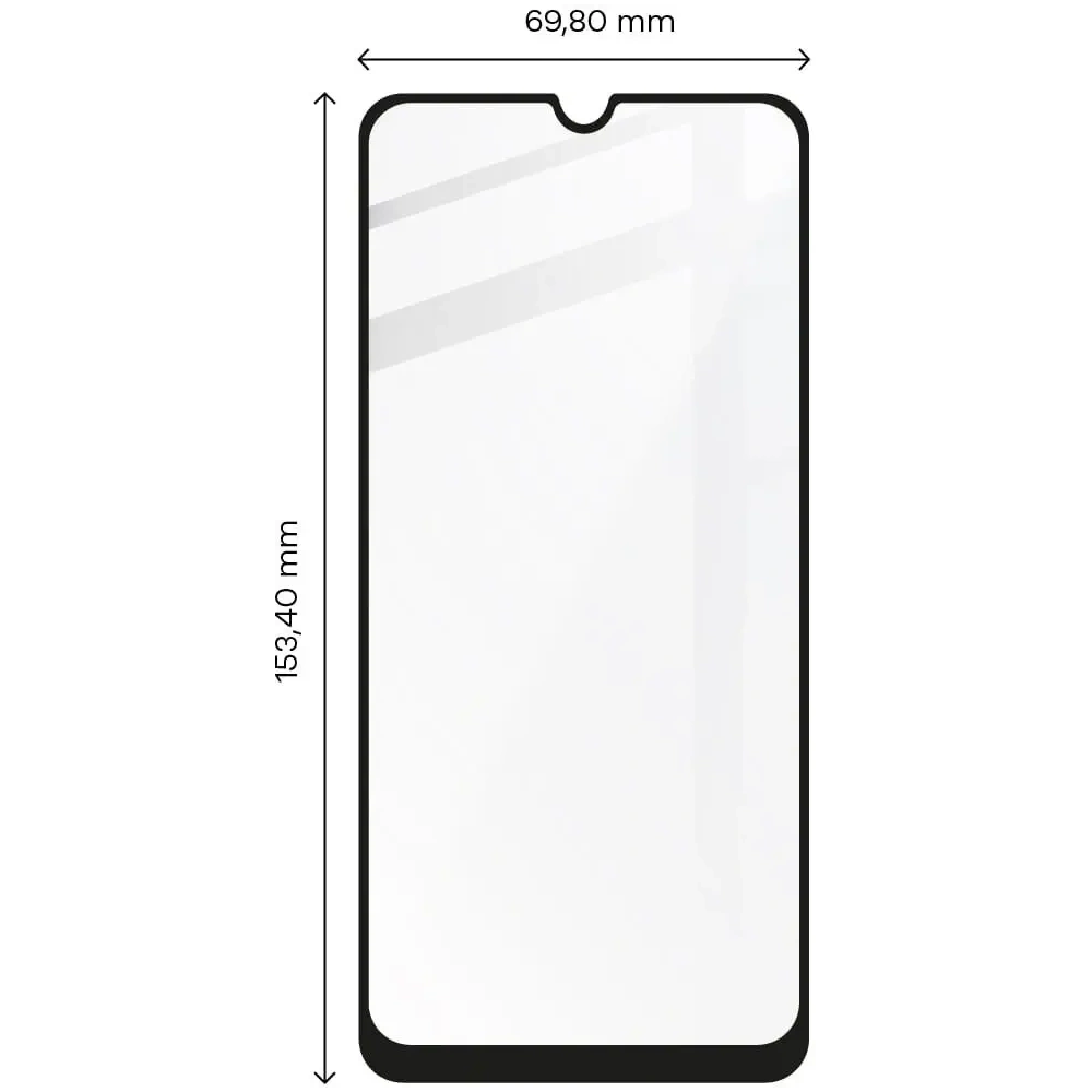 Szkło hartowane Bizon Glass Edge do Samsung Galaxy A22 4G / M22 czarne