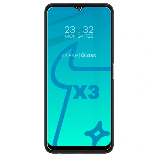 Buy Bizon Glass Clear 3x tempered glass + lens glass Samsung Galaxy A22 4G / M22 - BIZ7580 - {ean13} - Home Screen Store Europe