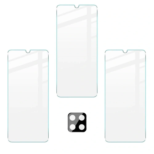 Kup Bizon Glas Klar 3x gehärtetes Glas + Linsenglas Samsung Galaxy A22 4G / M22 - BIZ7580 - {ean13} - Sklep Home Screen