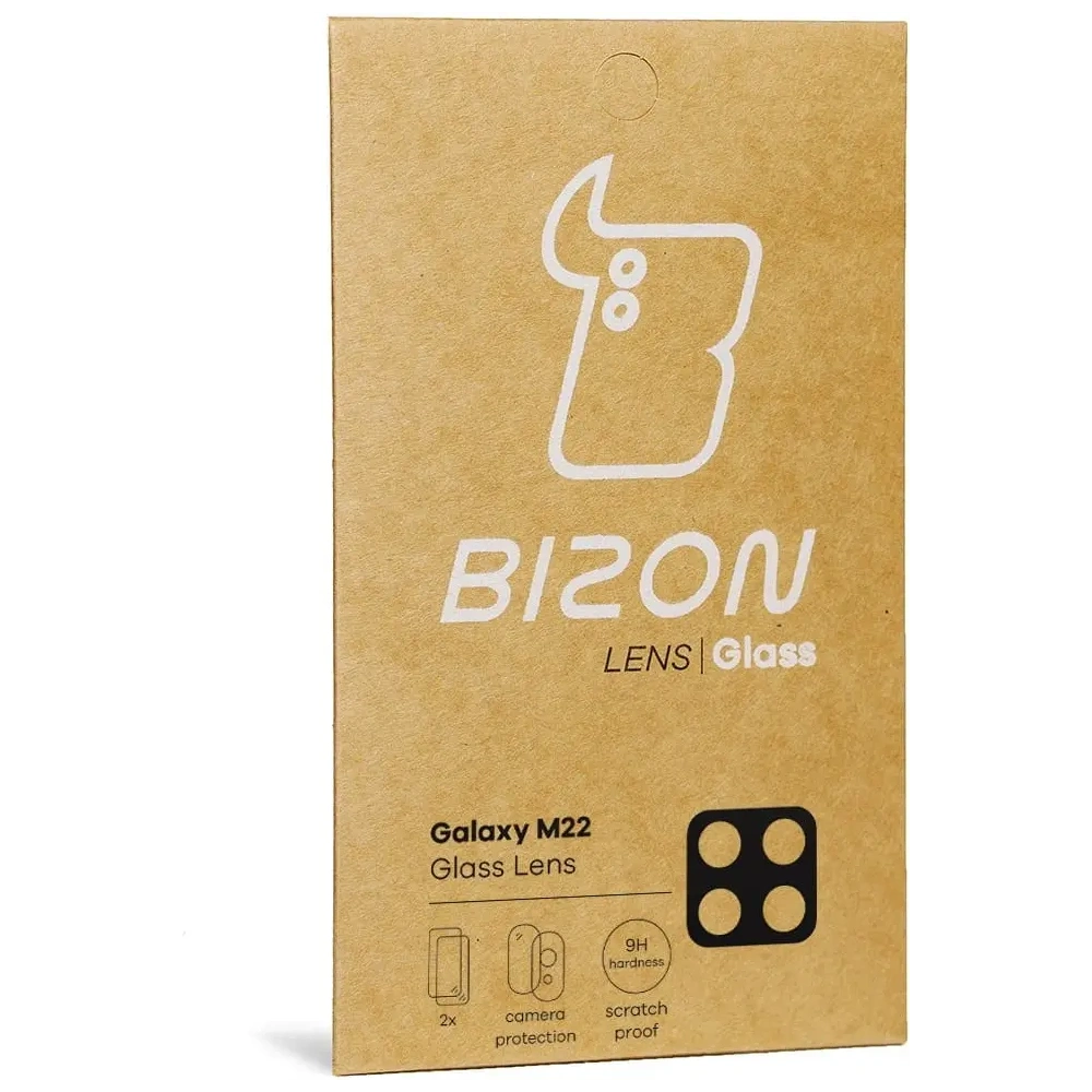 Szkło na aparat Bizon Glass Lens do Samsung Galaxy A22 4G / M22 [2 PACK]