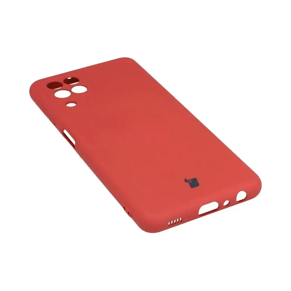 Etui Bizon Case Silicone do Samsung Galaxy A22 4G / M22 ciemny róż