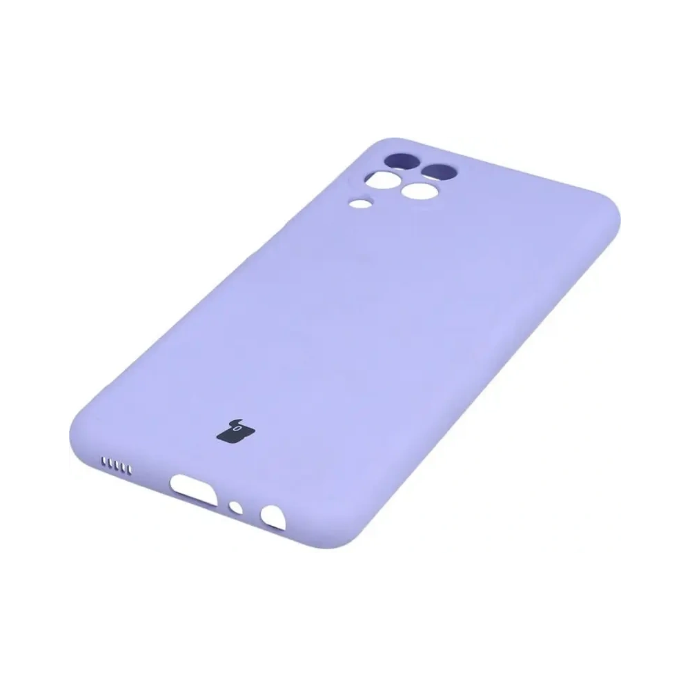 Etui Bizon Case Silicone do Samsung Galaxy A22 4G / M22 fioletowe