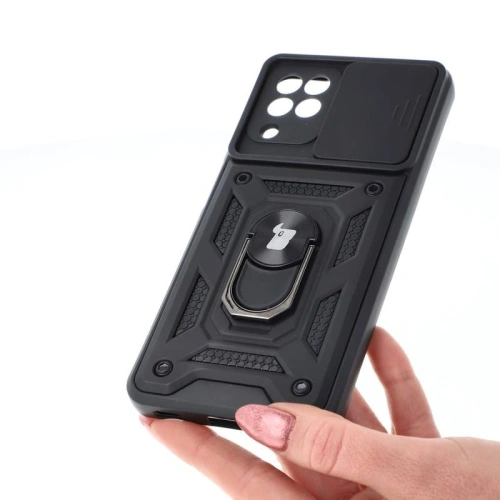 Kup Bizon Case CamShield Ring Samsung Galaxy A22 4G / M22 fekete - BIZ7587 - {ean13} - Sklep Home Screen