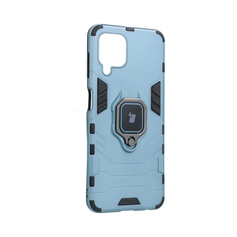 Etui Bizon Case Armor Ring do Samsung Galaxy A22 4G / M22 niebieskie