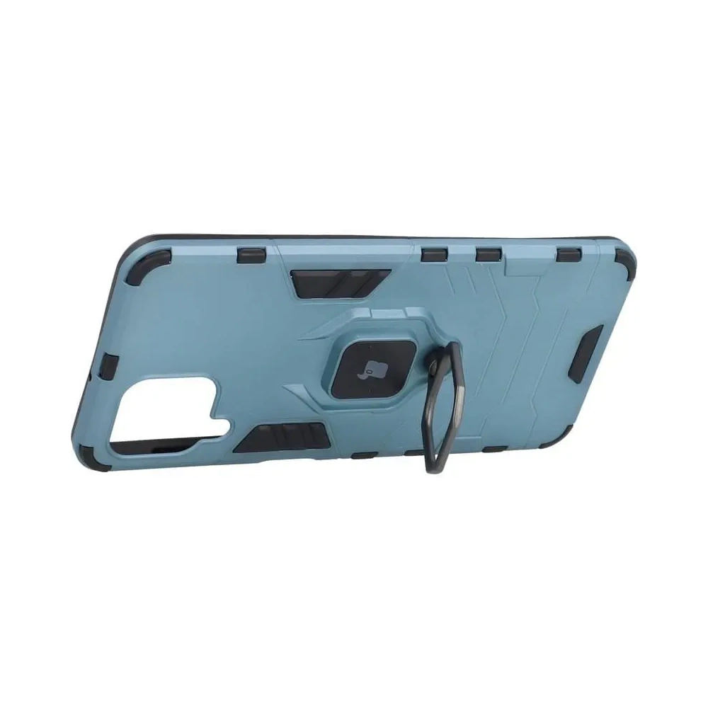 Etui Bizon Case Armor Ring do Samsung Galaxy A22 4G / M22 niebieskie
