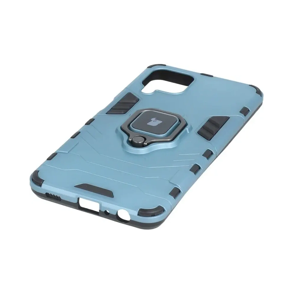 Etui Bizon Case Armor Ring do Samsung Galaxy A22 4G / M22 niebieskie