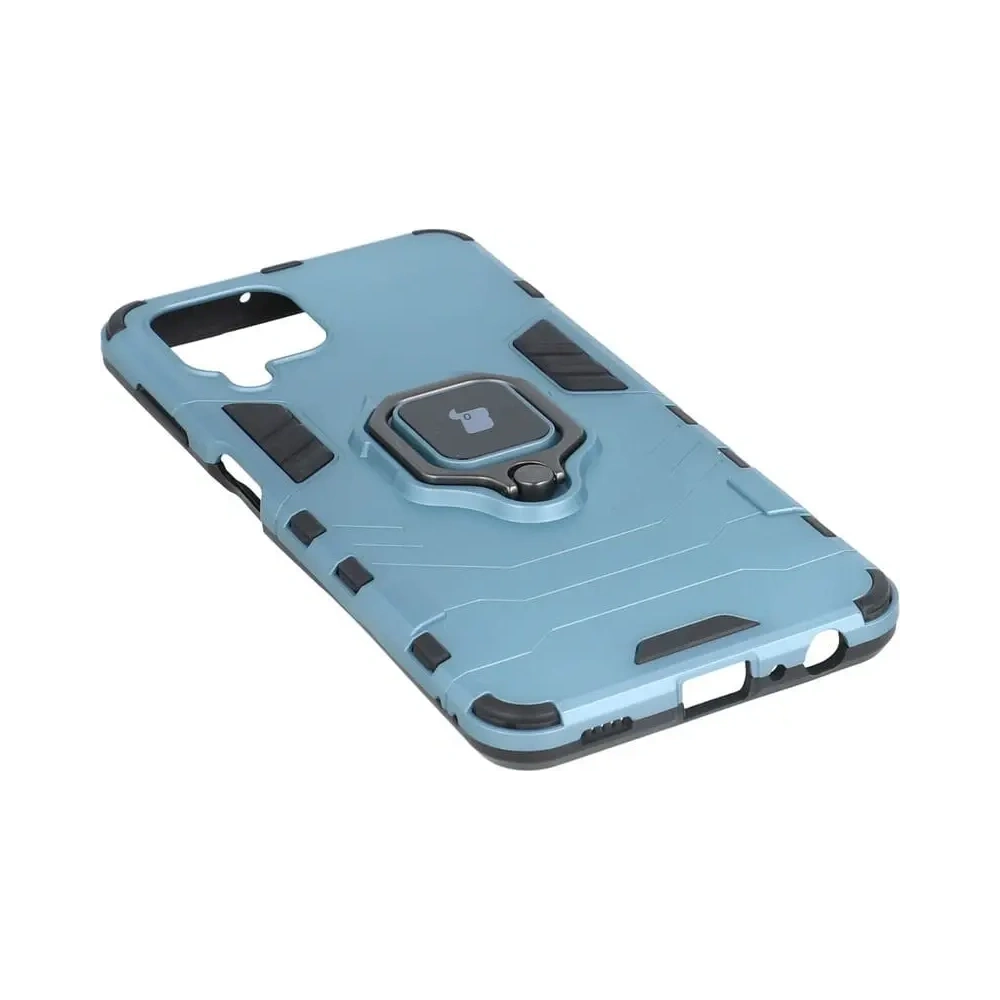 Etui Bizon Case Armor Ring do Samsung Galaxy A22 4G / M22 niebieskie