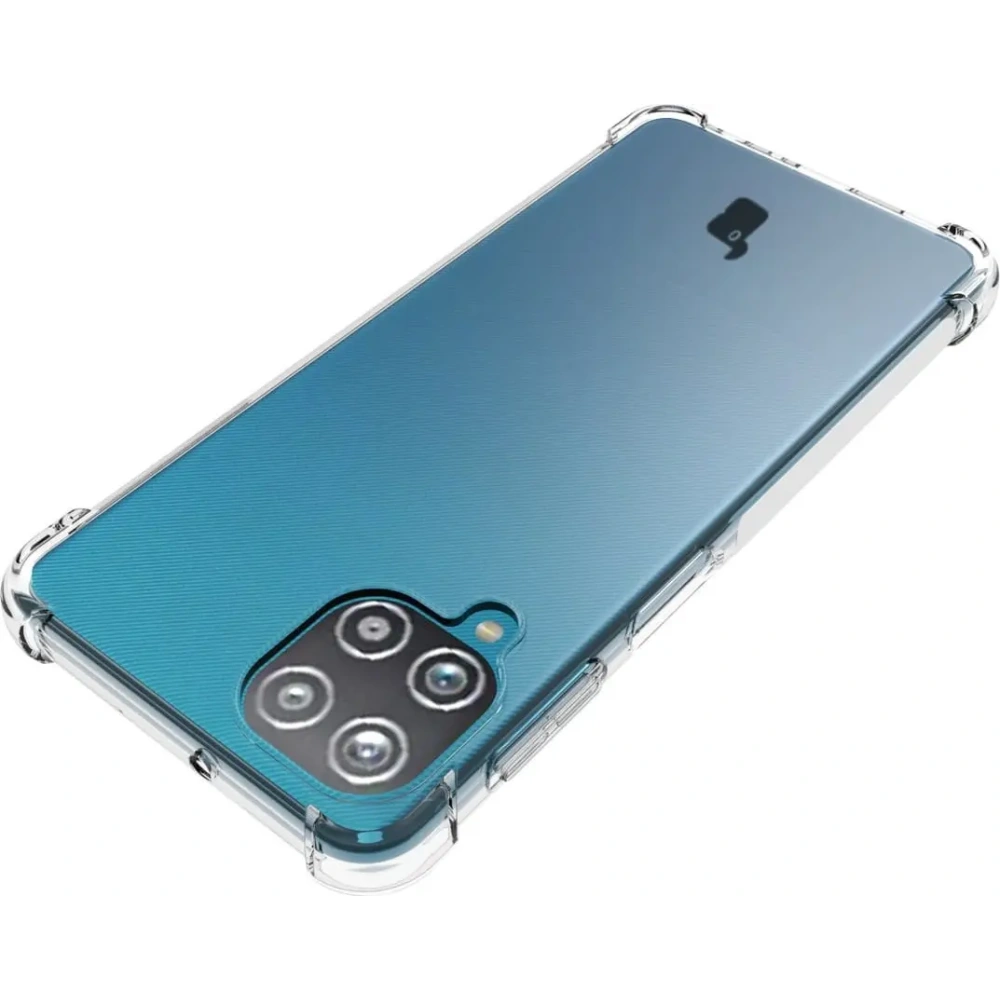 Etui + 2x szkło na ekran + szkło na obiektyw Bizon Case Clear Pack do Samsung Galaxy A22 4G / M22 przezroczyste