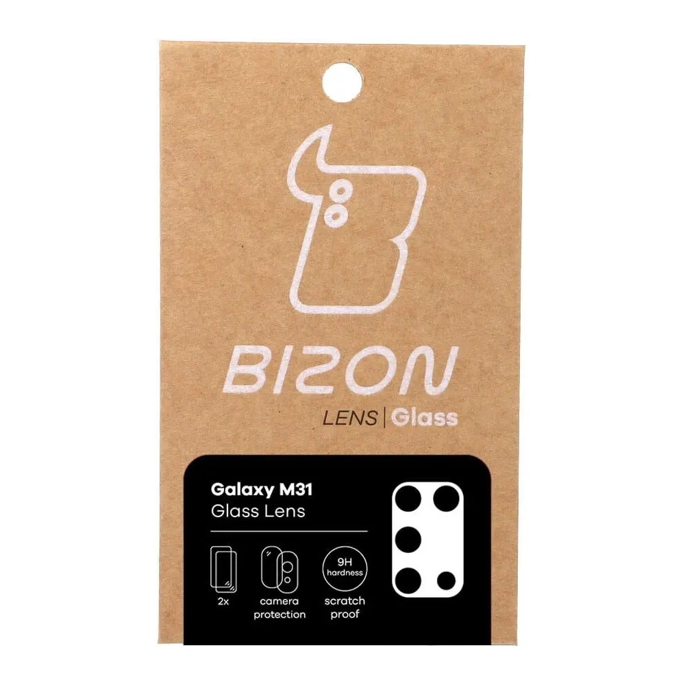 Szkło na aparat Bizon Glass Lens do Samsung Galaxy M31 [2 PACK]
