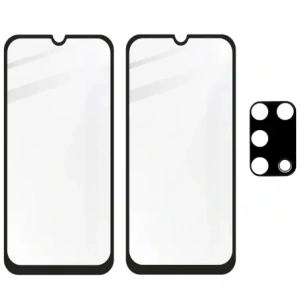 Kup Bizon Glass Edge 2x gehärtetes Glas + Linsenschutz Samsung Galaxy M31 schwarz - BIZ7594 - {ean13} - Sklep Home Screen