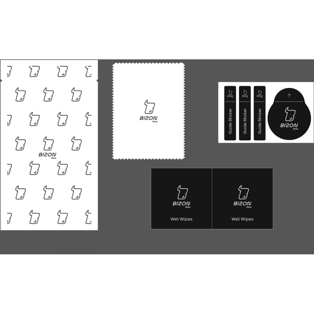 2x szkło hartowane Bizon Glass Edge + ochrona na obiektyw Samsung Galaxy M31 czarne