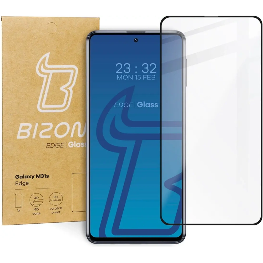 Szkło hartowane Bizon Glass Edge do Samsung Galaxy M31s czarne