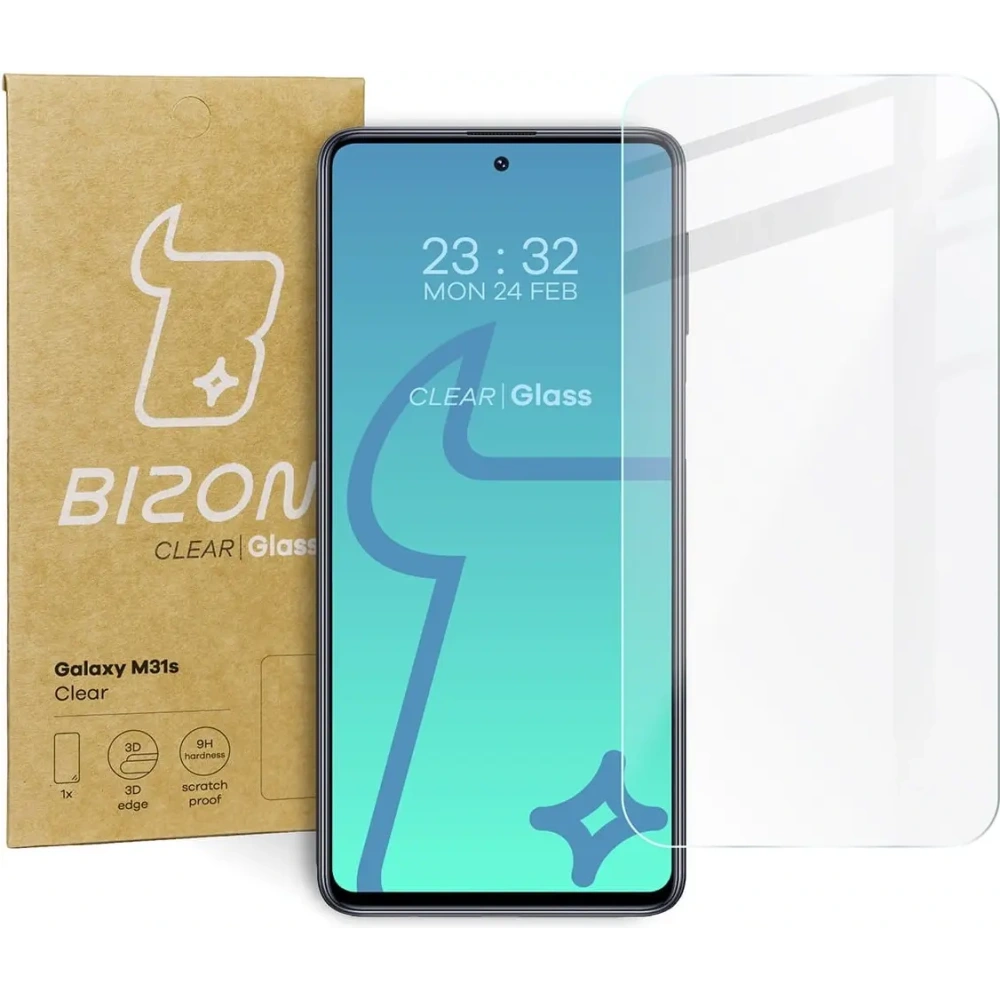 3x szkło hartowane Bizon Glass Clear do Samsung Galaxy M31s