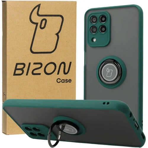 Kup Bizon Case Hybrid Gyűrű Samsung Galaxy M33 5G füstös sötétzöld kerettel - BIZ7599 - {ean13} - Sklep Home Screen