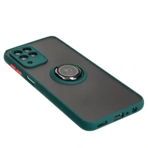 Kup Bizon Case Hybrid Ring Samsung Galaxy M33 5G rauchig mit einem dunkelgrünen Rahmen - BIZ7599 - {ean13} - Sklep Home Screen