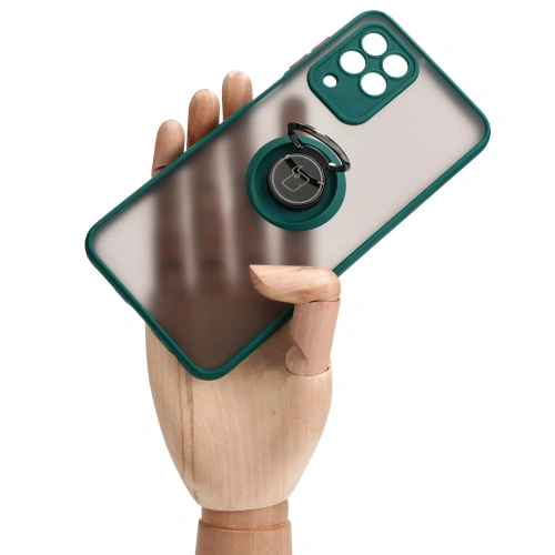 Kup Bizon Case Hybrid Gyűrű Samsung Galaxy M33 5G füstös sötétzöld kerettel - BIZ7599 - {ean13} - Sklep Home Screen