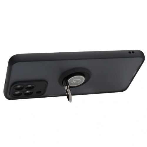 Kup Etui z uchwytem na palec Bizon Case Hybrid Ring do Samsung Galaxy M33 5G kouřové s černým rámem - BIZ1330 - {ean13} - Sklep Home Screen