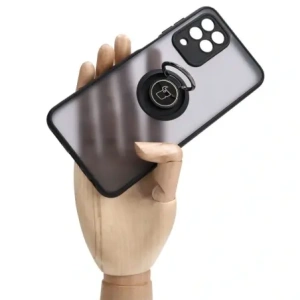 Kup Etui z uchwytem na palec Bizon Case Hybrid Ring do Samsung Galaxy M33 5G przydymione z czarną ramką - BIZ1330 - {ean13} - Sklep Home Screen