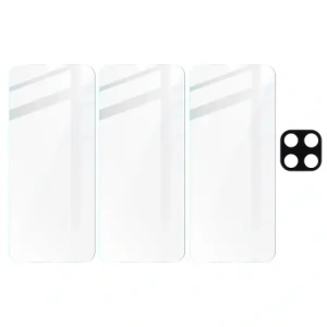 Kup 3x Szkło na ekran + szkło na aparat BIZON Clear 2 do Samsung Galaxy M33 5G - BIZ1331 - {ean13} - Sklep Home Screen
