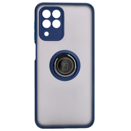 Kup Bizon Case Hybrid Ring Samsung Galaxy M33 5G füstös színű, sötétkék kerettel - BIZ1333 - {ean13} - Sklep Home Screen